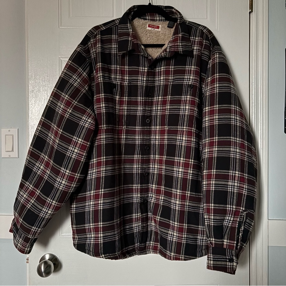 Wrangler lined plaid coat